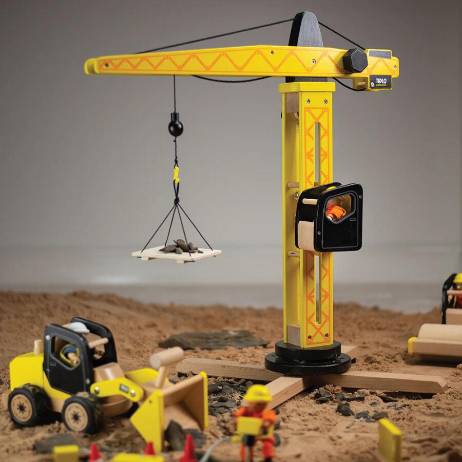 Tidlo Construction Kit Toys Tidlo Toys Tower Crane; Functional 360