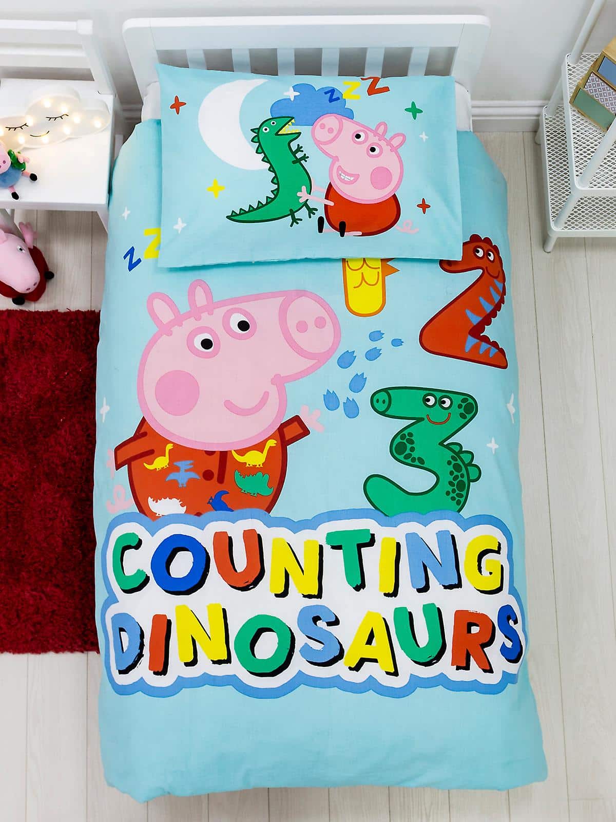 Peppa Pig George Counting Toddler Duvet Set 120 x 150cm