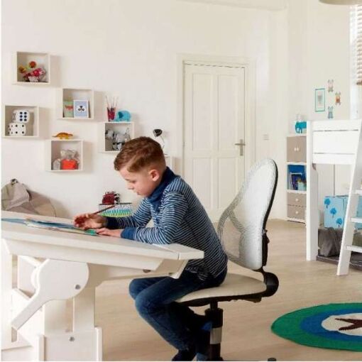 Ergonomic Children's Desks & Chairs, always at the right height and aspect, ensuring better posture, helping to protect a child’s growing spine.