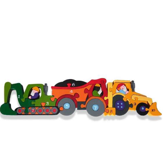 Alphabet Jigsaw Numbers Construction