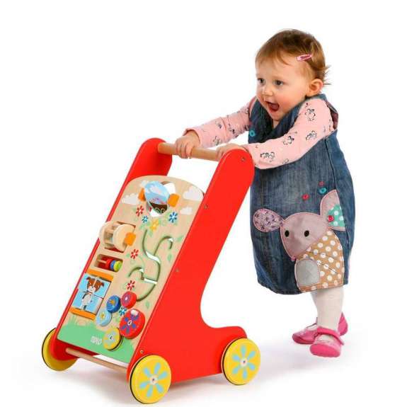 Tidlo Activity Walker, get your Toddler off to a good start ,building confidence with walking, loads of exciting and entertaining activities