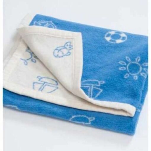 This Blue Marina Soft Cotton Baby Blanket, is a wonderfully soft, breathable soft cotton blankets that are a natural alternative to synthetic fleece