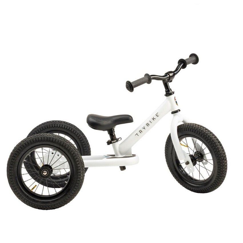 Trybike 2 in 1 Balance Bike White - Image 4