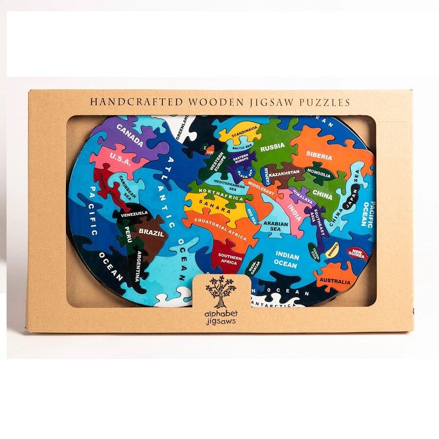 Alphabet Jigsaw Map of the World - Image 4