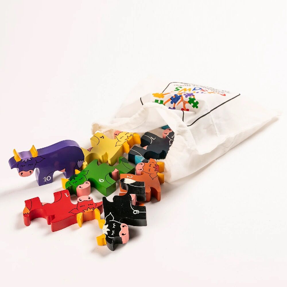 Alphabet Jigsaw Numbers Jigsaw Cows In A Row - Image 5