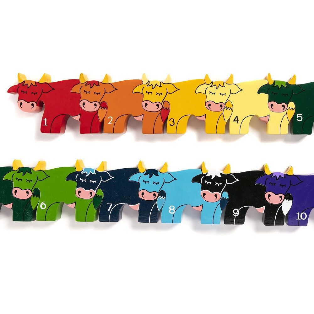 Alphabet Jigsaw Numbers Jigsaw Cows In A Row - Image 2