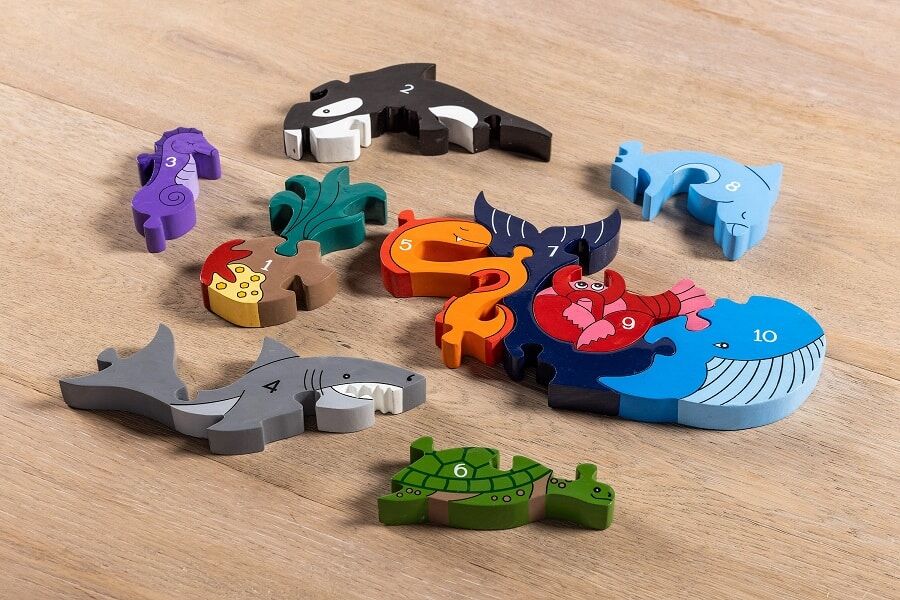 Alphabet Jigsaw Numbers Ocean - Image 5