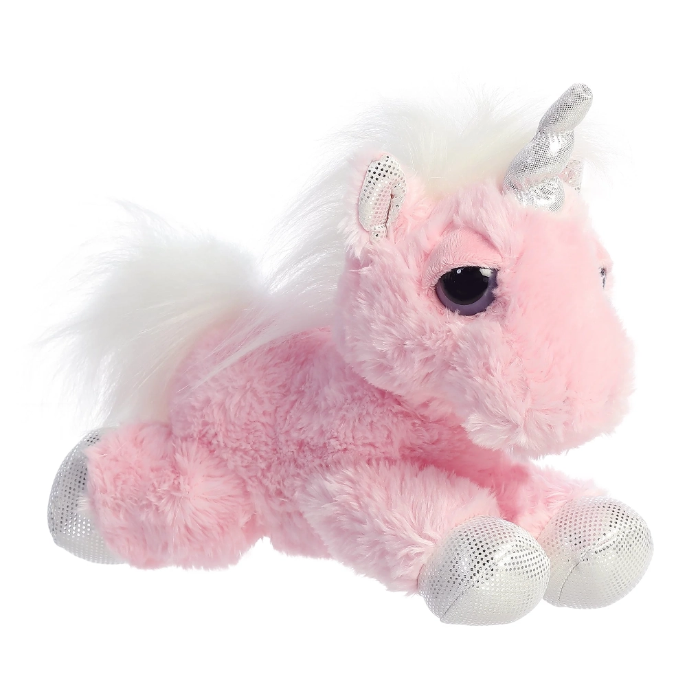 This Aurora Dreamy Eyes Pink Unicorn is a super cute, soft toy in a heavenly pink and white colour, that is suitable for all ages.