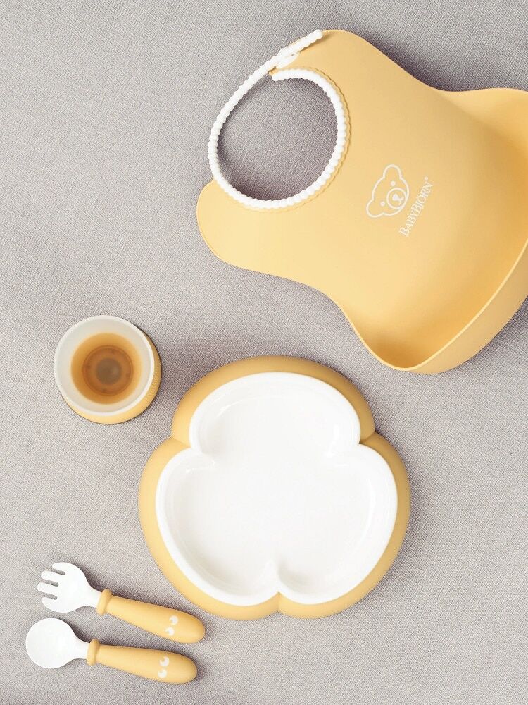Babybjorn Baby Dinner Set Powder Yellow - Image 4