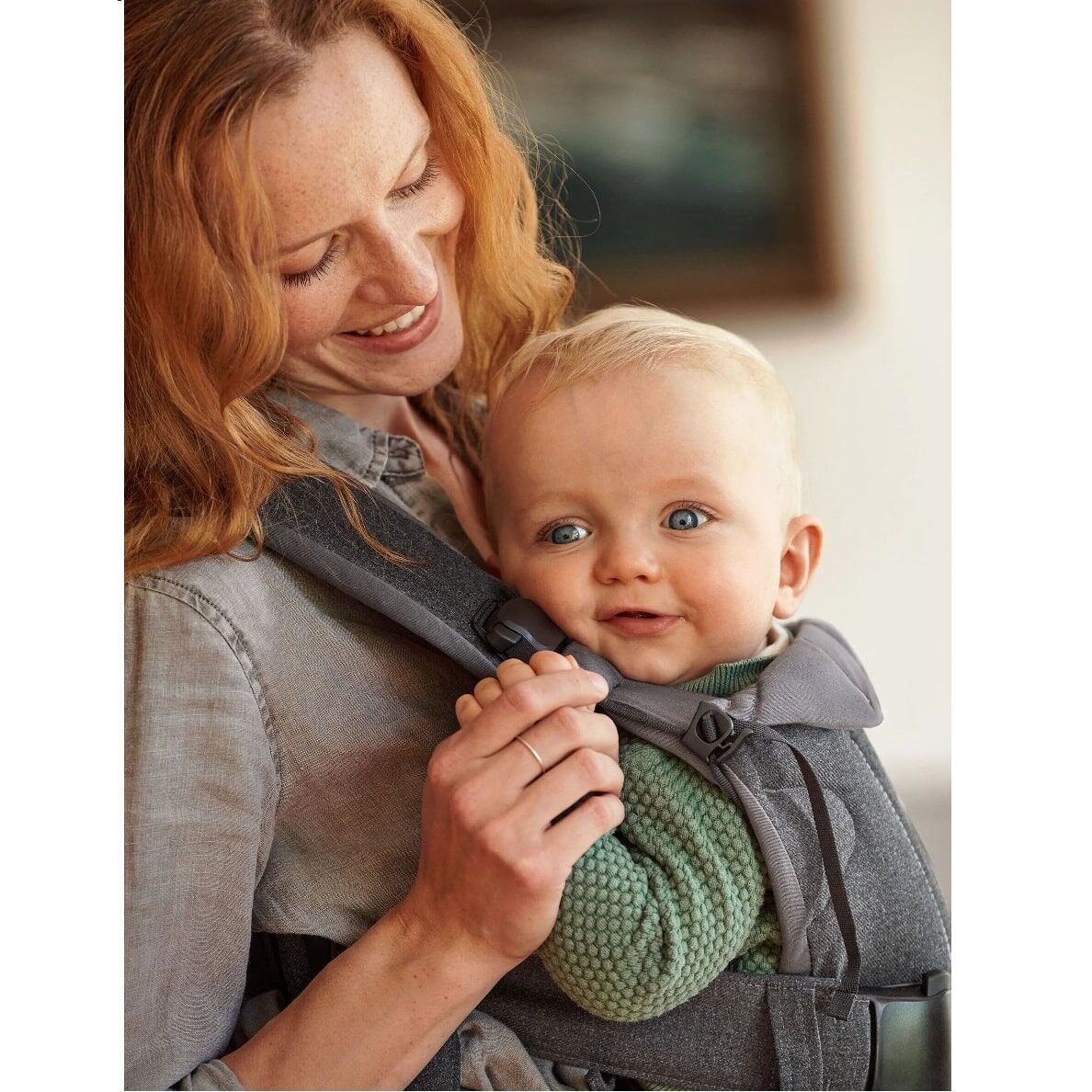 Babybjorn Baby Carrier - One Denim Grey / Dark Grey - Image 7