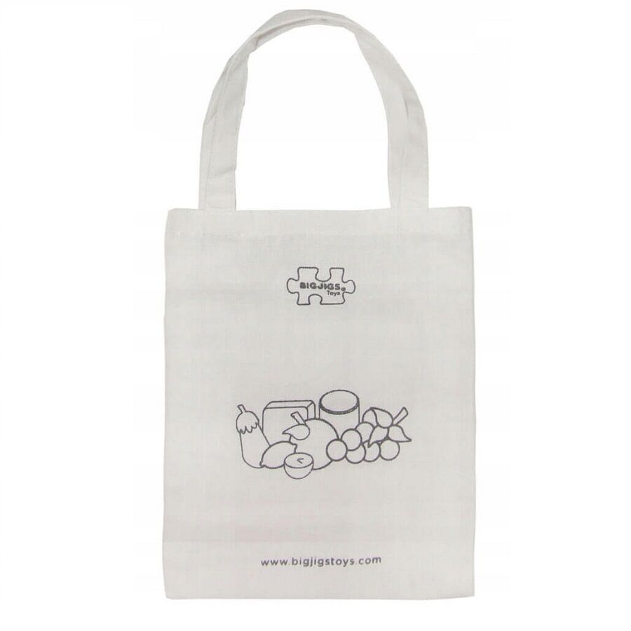 Bigjigs Toys Shopping Bags are perfect eco-friendly way for busy little shoppers who need a safe way to transport their play food!