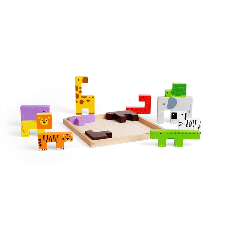 Bigjigs Toys Animal Lock A Block - Image 10