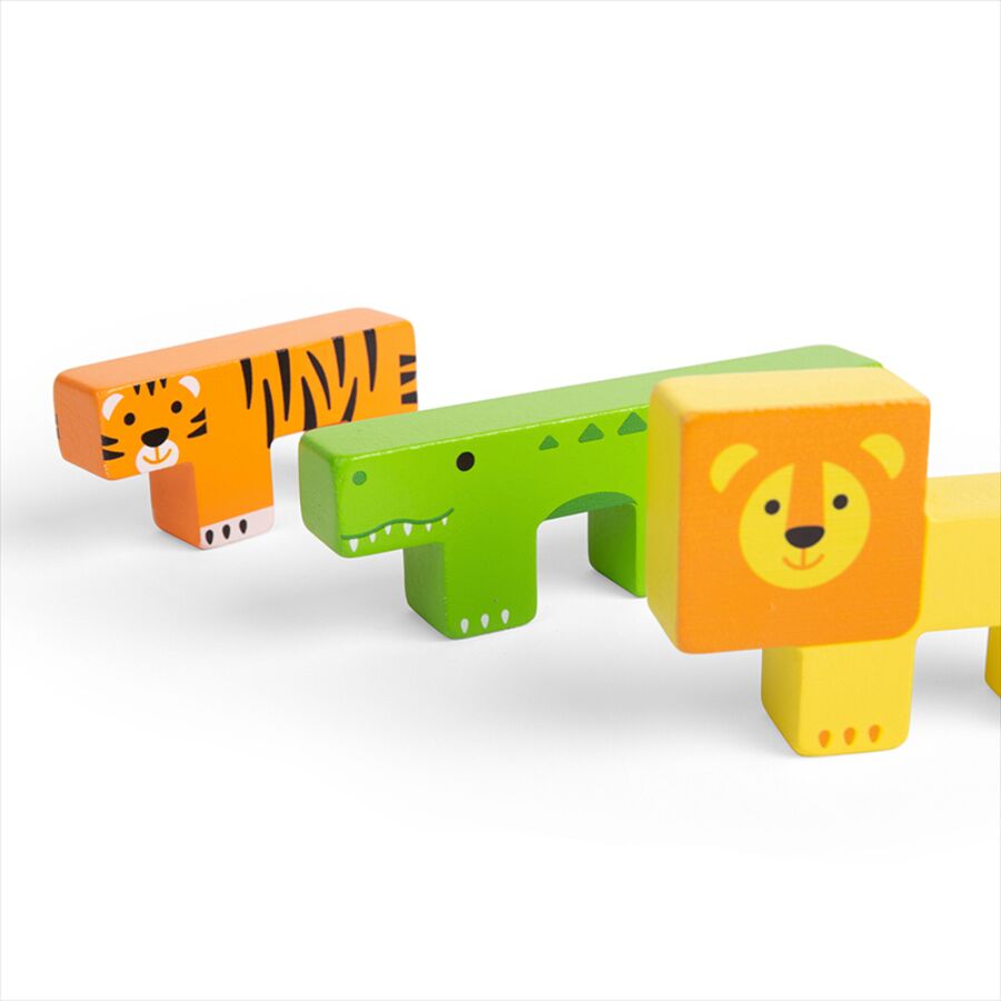 Bigjigs Toys Animal Lock A Block - Image 7