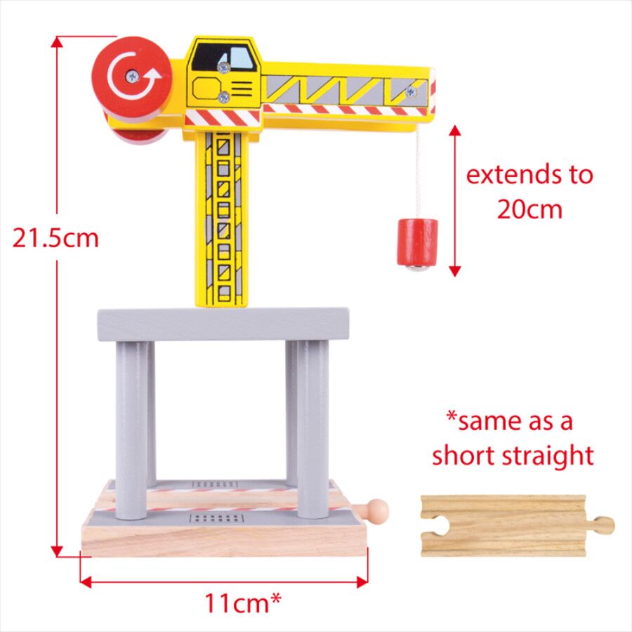 Bigjigs Big Yellow Crane - Image 7