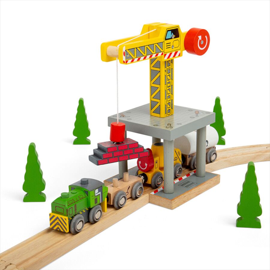 Bigjigs Big Yellow Crane - Image 2
