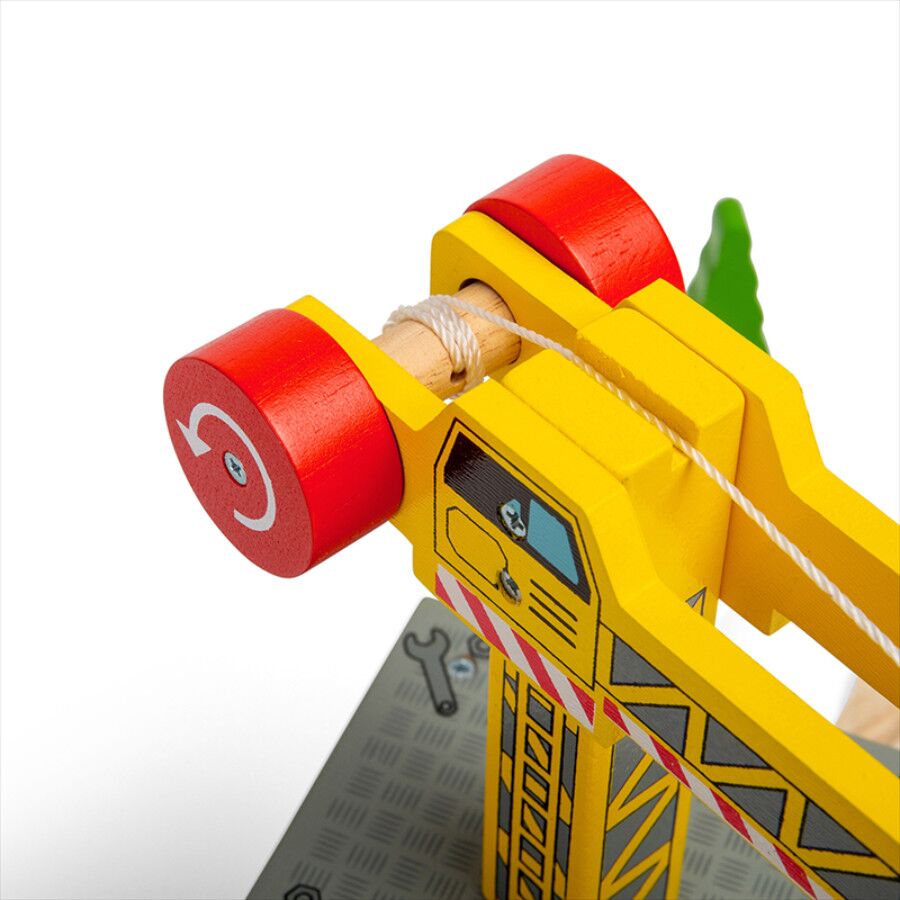Bigjigs Big Yellow Crane - Image 4