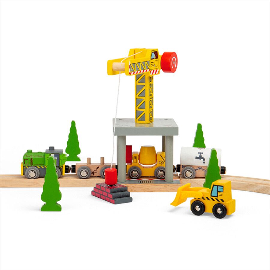 Bigjigs Big Yellow Crane - Image 3