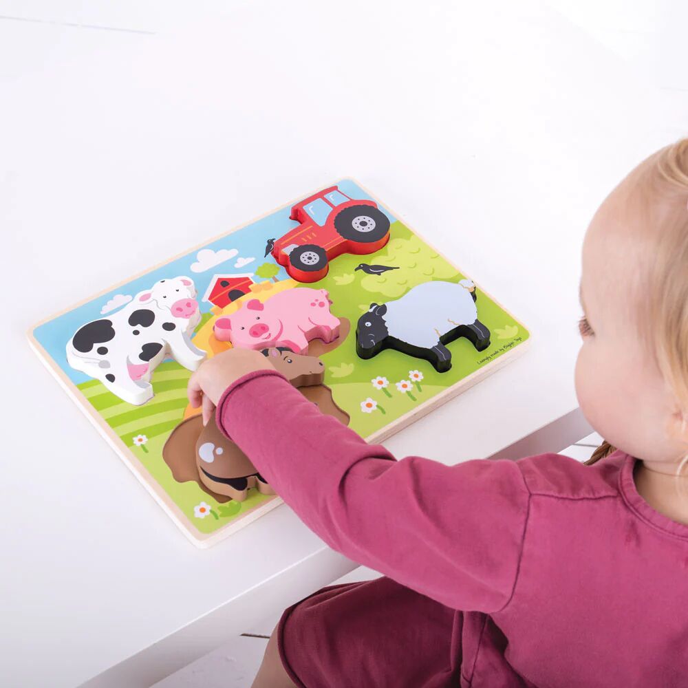 Bigjigs Chunky Lift Out Farm Puzzle - Image 4
