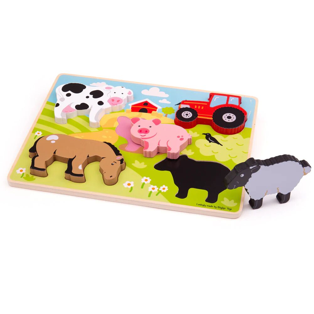 Bigjigs Chunky Lift Out Farm Puzzle - Image 3