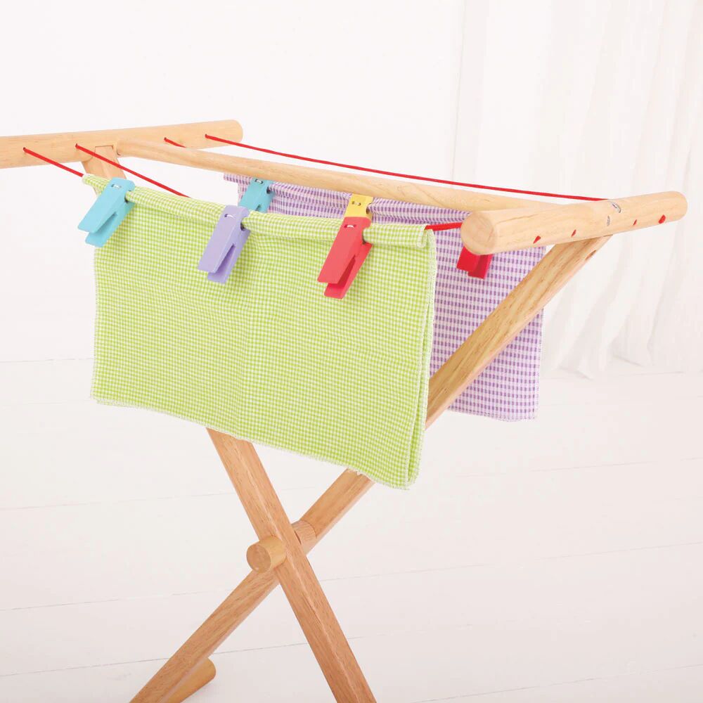 Bigjigs Toys Clothes Airer - Image 5