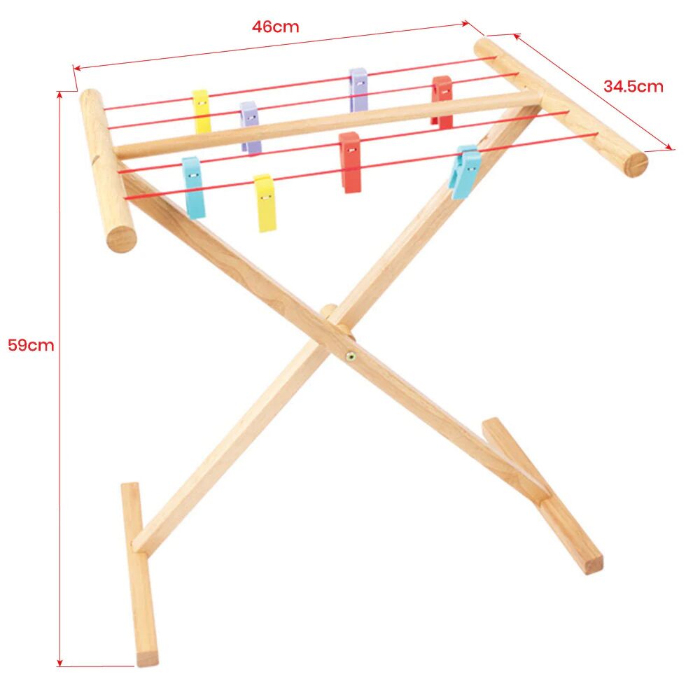 Bigjigs Toys Clothes Airer - Image 4