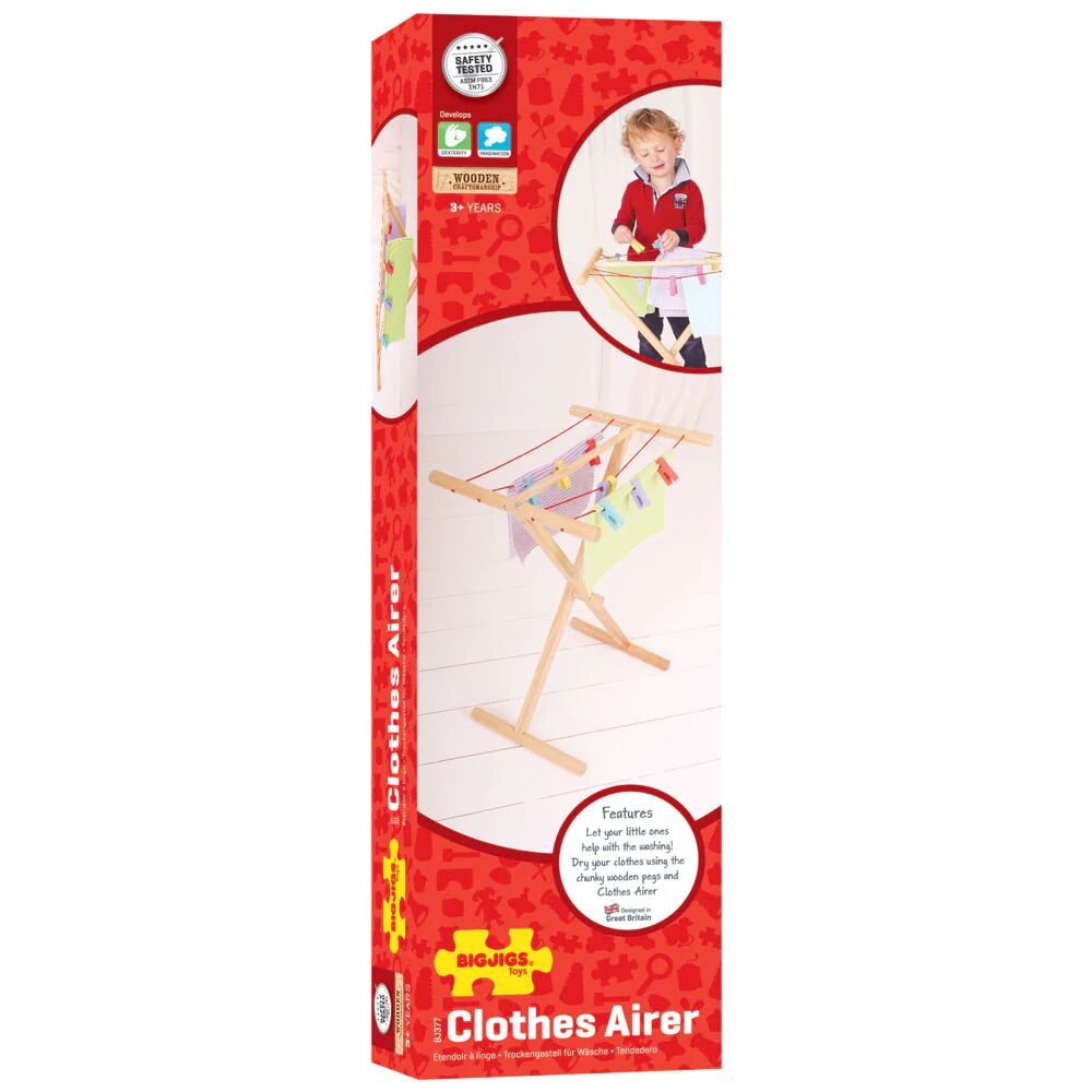 Bigjigs Toys Clothes Airer - Image 7