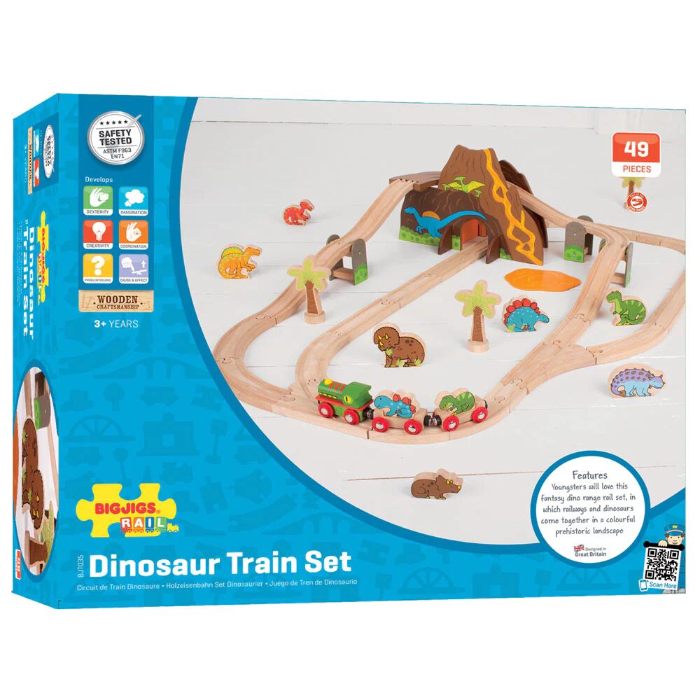 Bigjigs Toys Dino Train Set - Image 9