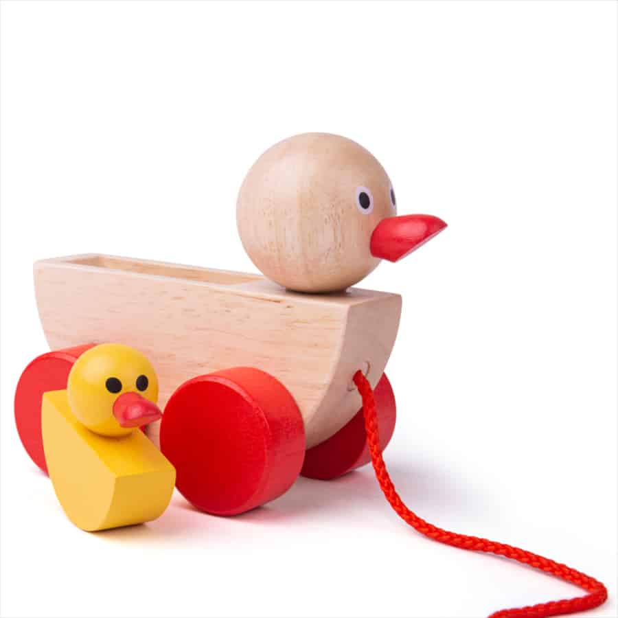Bigjigs Toys Pull Along Duck & Duckling - Image 3
