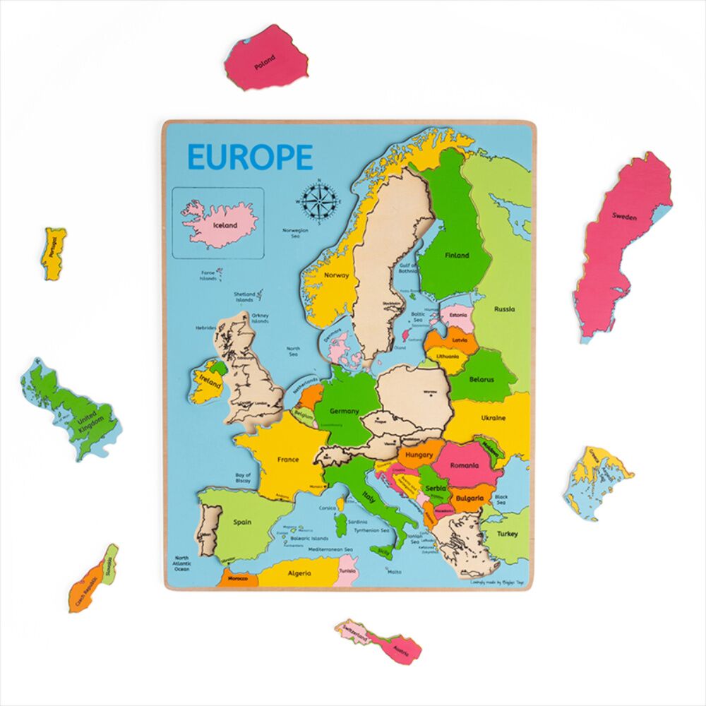 Bigjigs Europe Jigsaw Puzzle - Image 2