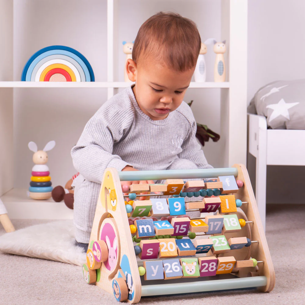 Bigjigs Triangular Activity Centre 100% FSC Certified - Image 2