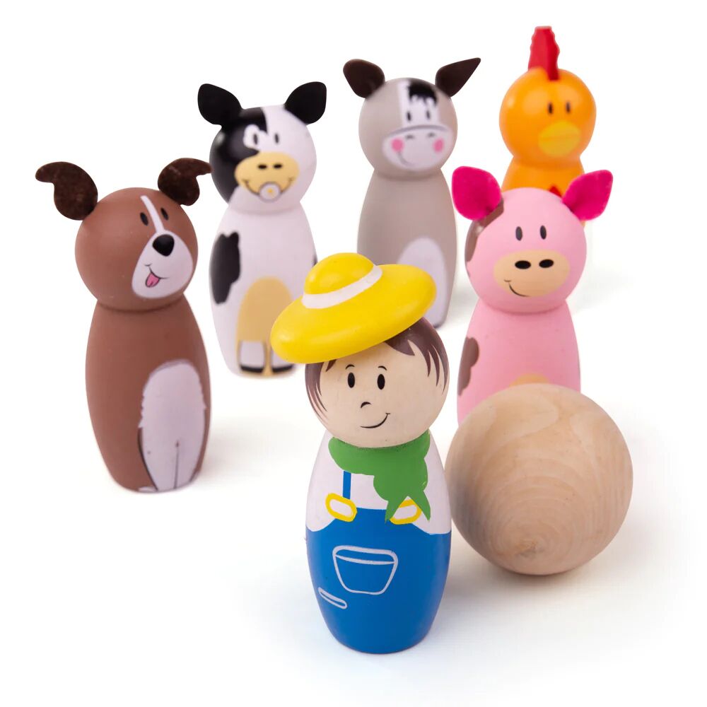 Bigjigs Toys Farm Skittles - Image 2