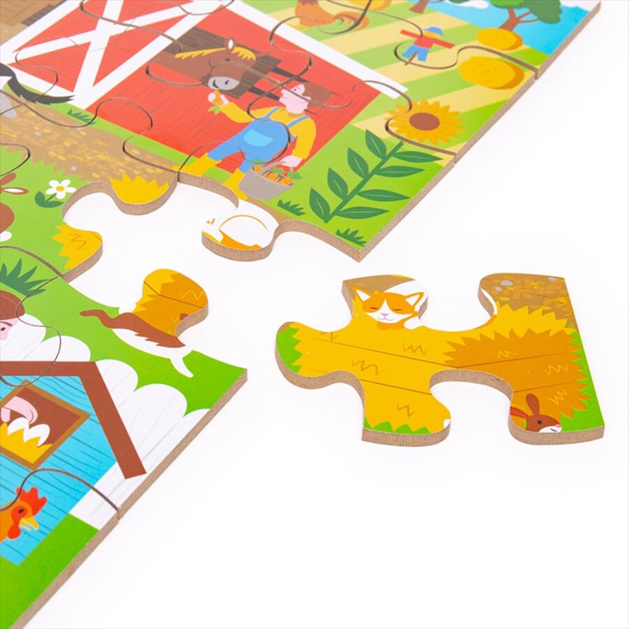 Bigjigs Toys Farmyard Floor Puzzle - Image 5