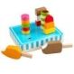 Bigjigs Ice Lollies play set includes 6 different types of colourful wooden lollies perfect for storing in your pretend freezer or selling in your shop. Supplied in a wooden stand, perfect for displaying in your Village Shop.