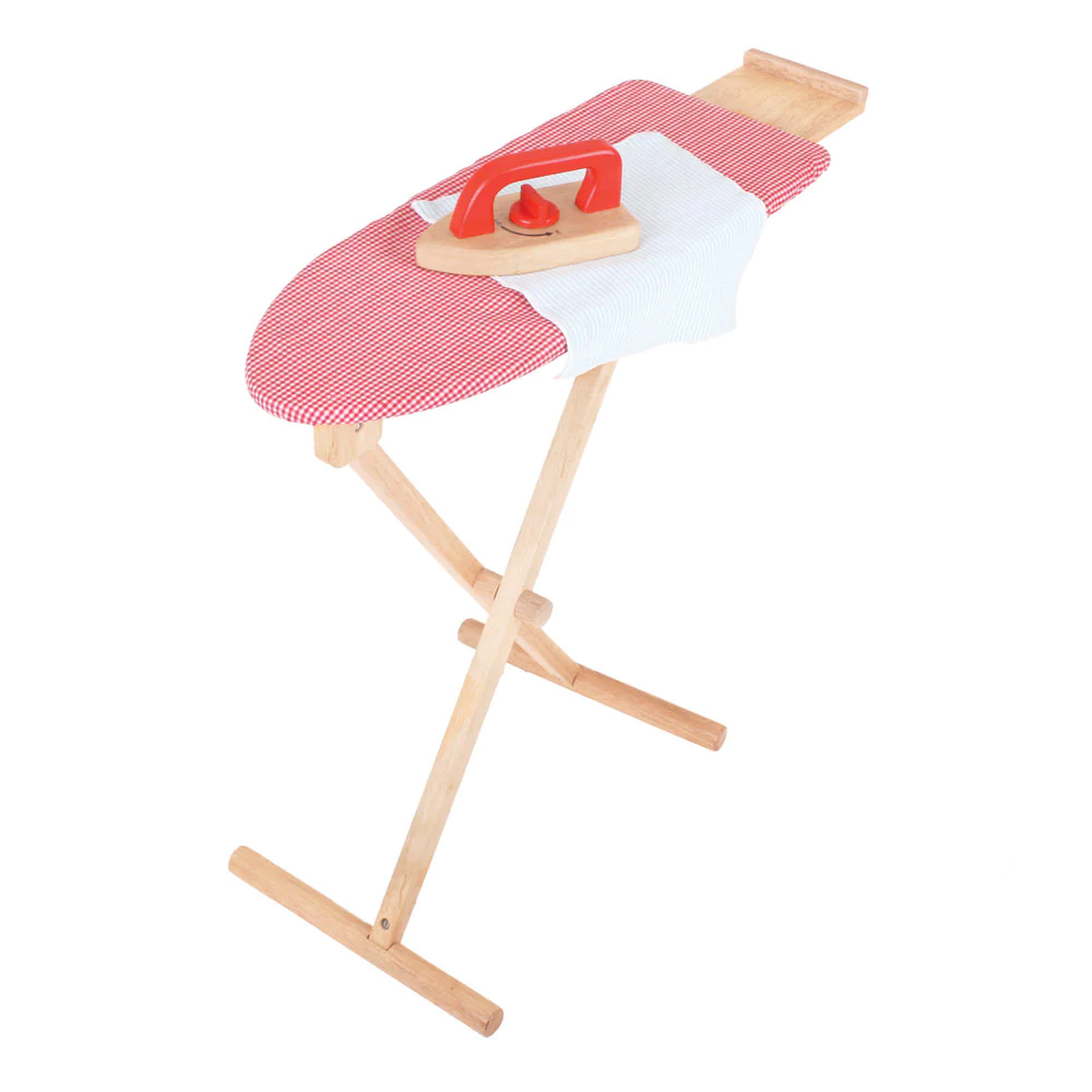 Bigjigs Ironing Board is a fun, scaled-down toy ironing board and iron - just like the real thing! Specially designed to be true to life, your child will really feel part of your world whilst developing essential life skills.