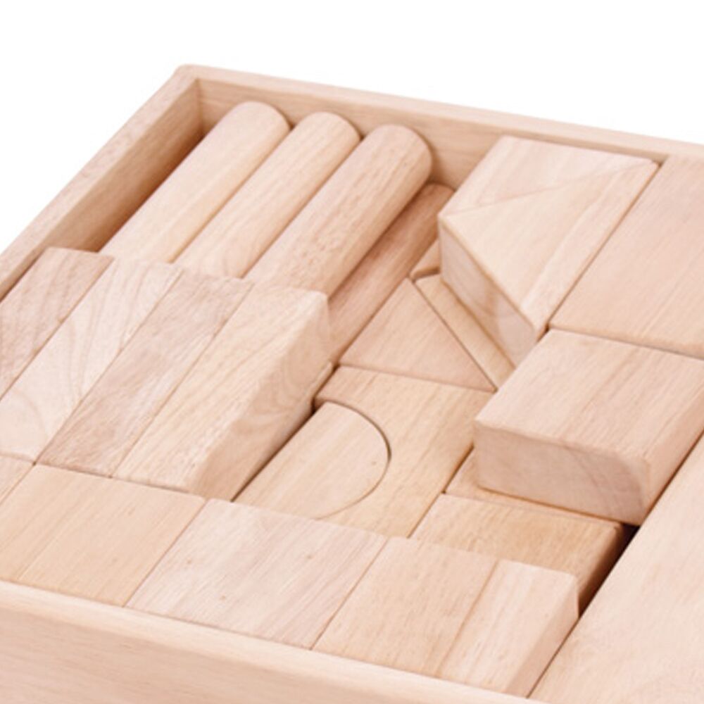 Bigjigs Jumbo Wooden Building Blocks - Image 2