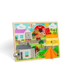 Orange Tree Toys - Farmyard Wooden Play Set (20cm