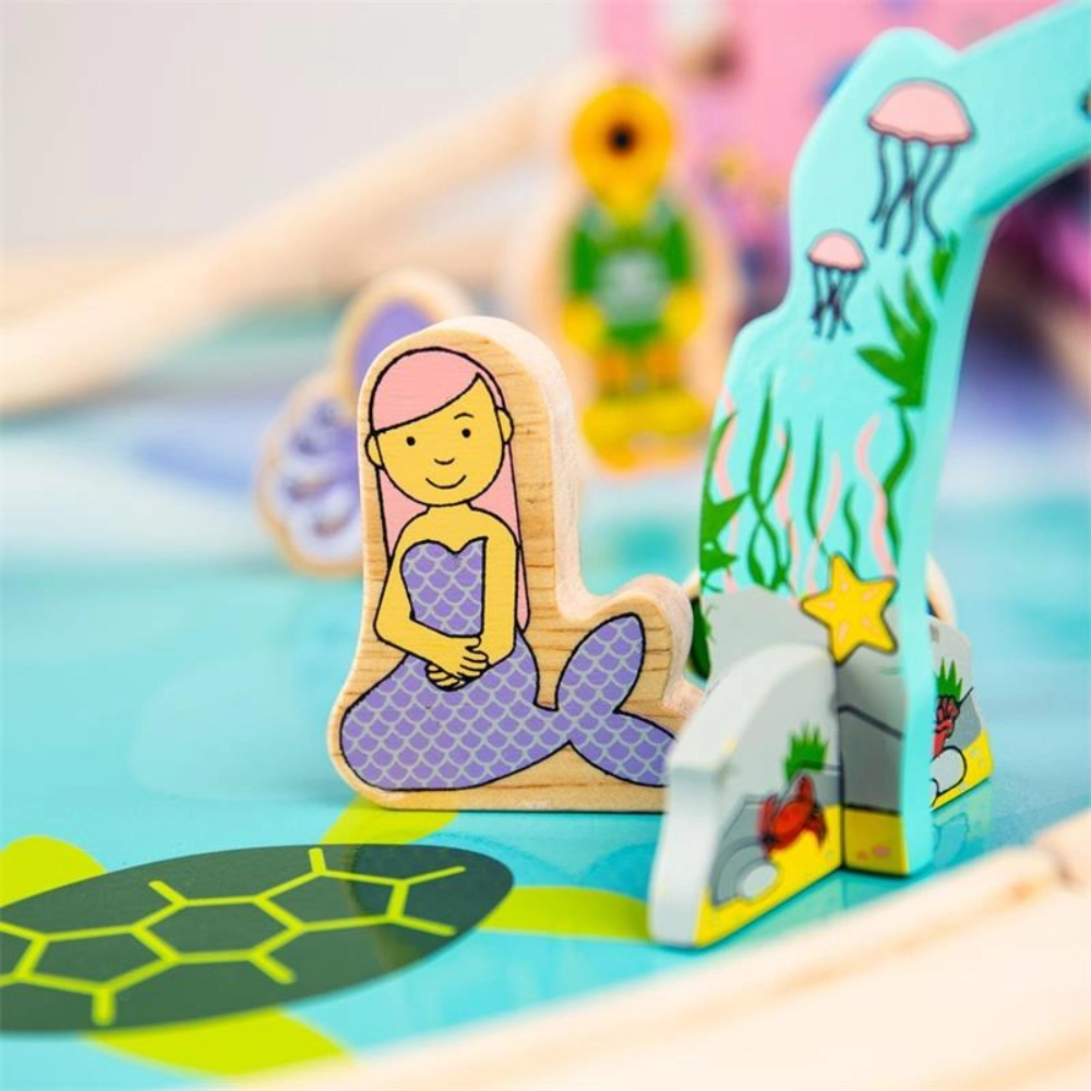 Bigjigs Mermaid Train Set With Table 07