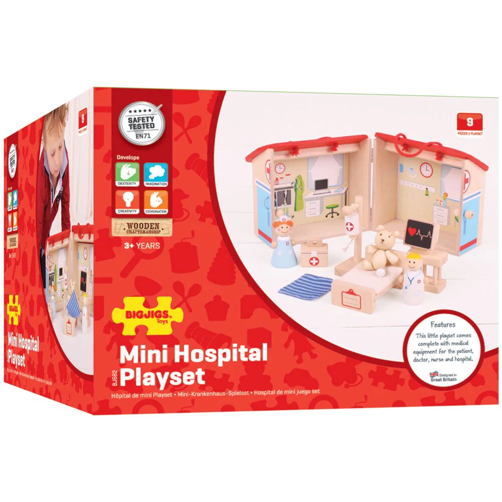 Bigjigs Mini Hospital Playset - Image 10