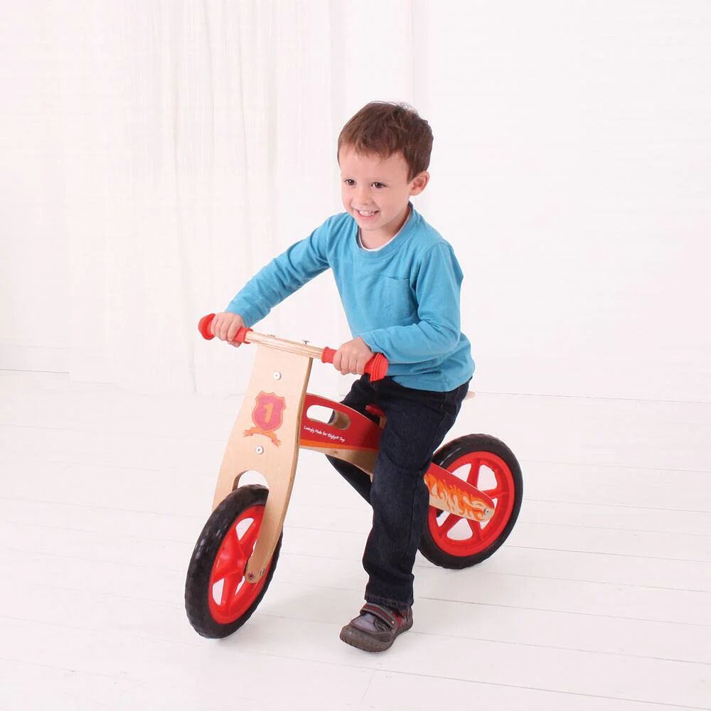 Bigjigs My First Balance Bike Red - Image 2