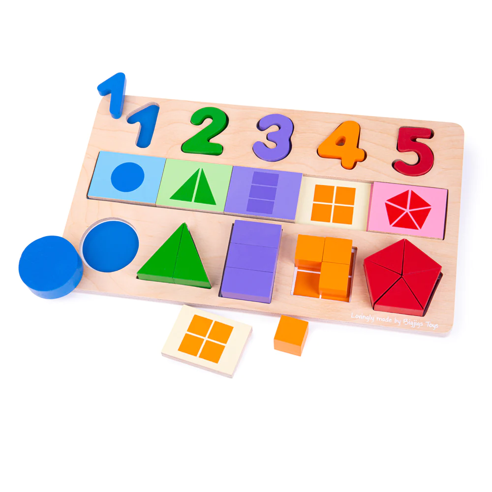 Bigjigs My First Fractions Puzzle is perfect for introducing basic numeracy and fractions to your little one through play.