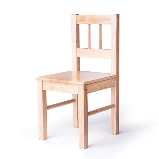 Bigjigs Natural Wooden Table and 2 Chairs 1