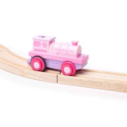 Bigjigs Toys Powerful Pink Loco - Battery Operated - Image 3