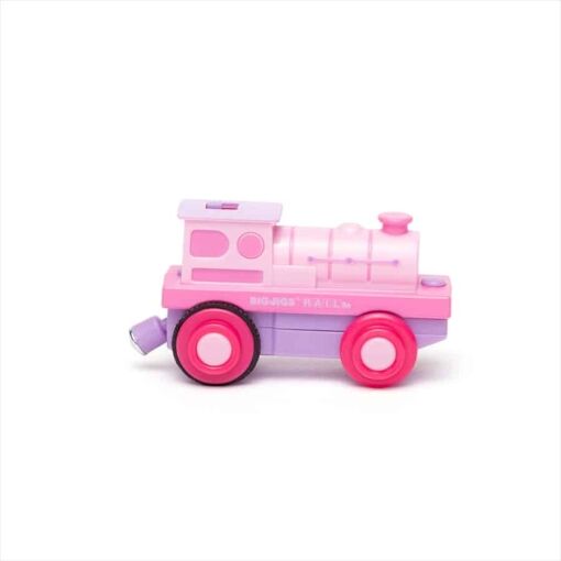Bigjigs Toys Powerful Pink Loco - Battery Operated - Image 5