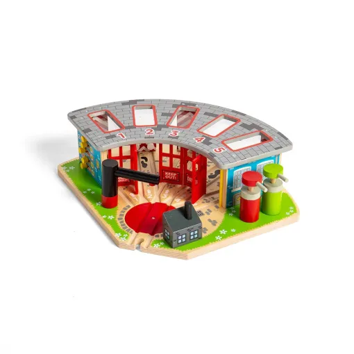 Bigjigs Rail 5 Way Engine Shed 2