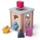 Bigjigs Shape Sorter, a beautifully made 100% FSC Wooden Shape Sorter with 9 play pieces, that is sure to delight and captivate toddlers