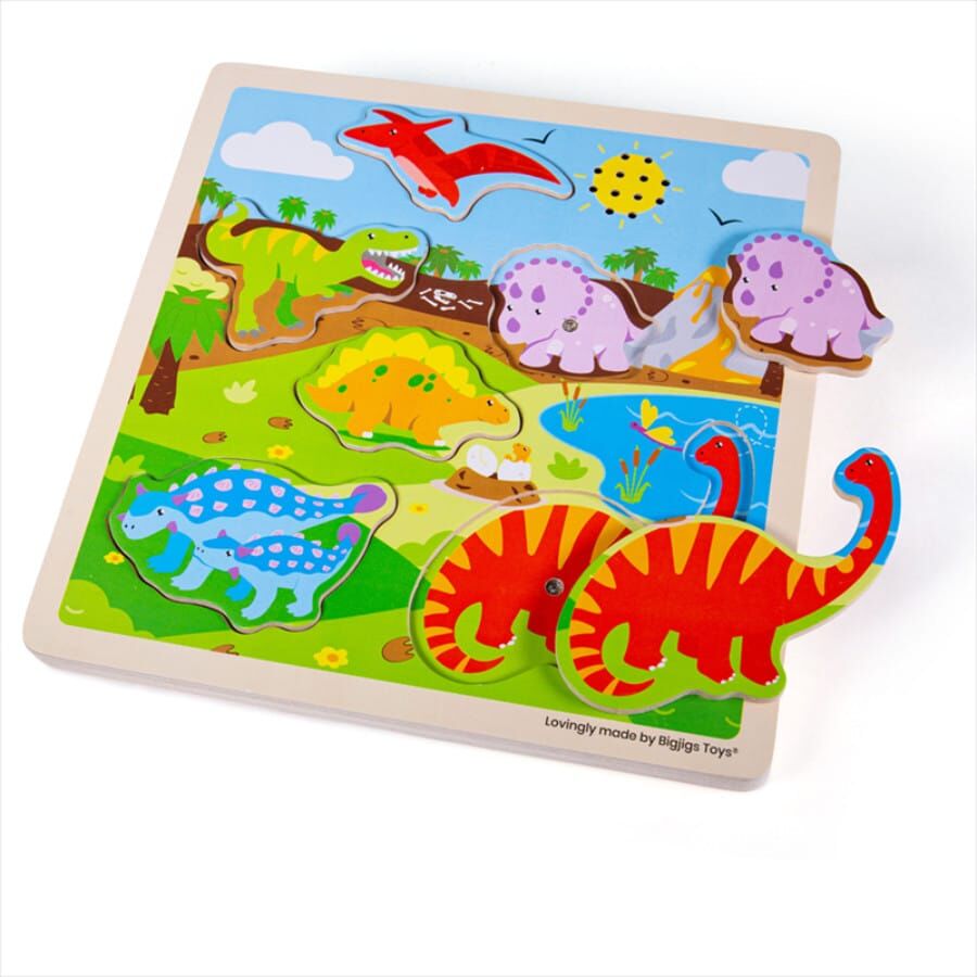 Bigjigs Dinosaur Sound Puzzle - Little Dreamers Bigjigs Dinosaur Sound Puzzle - Little Dreamers
