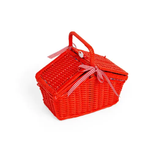 Bigjigs Spotted Basket Tea Set - Image 2