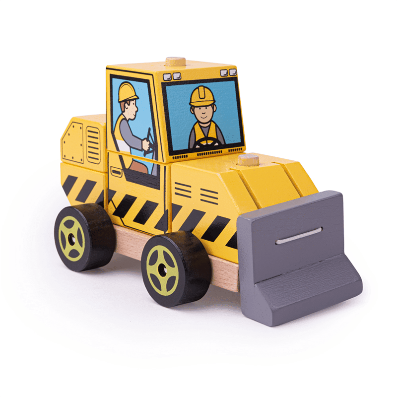 Bigjigs Stacking Bulldozer - Image 3
