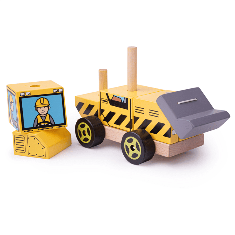 Bigjigs Stacking Bulldozer - Image 2