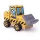 Bigjigs Stacking Bulldozer is a combination of two wooden toys in one, a stacking and a push along toy, painted with construction-style patterns and features its own bulldozer driver